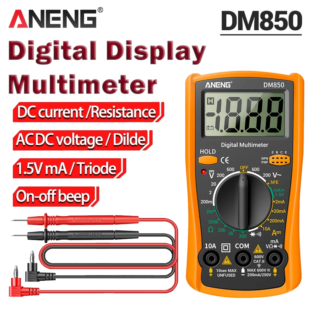 جهاز قياس الجهد المتعدد ANENG DM850