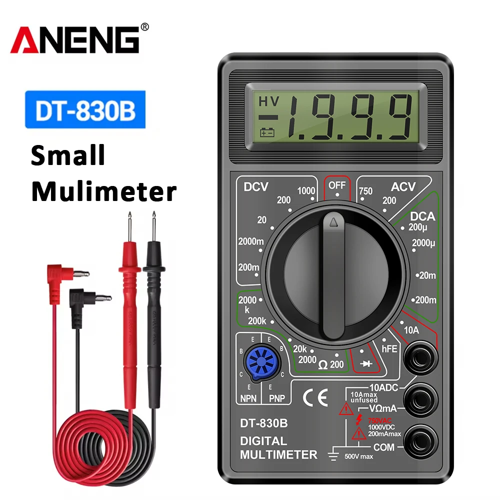 جهاز اختبار متعدد رقمي ANENG DT830B