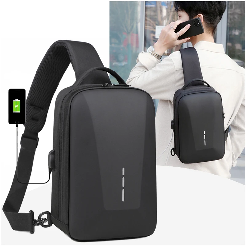 Anti-theft Crossbody Bag with USB Charging