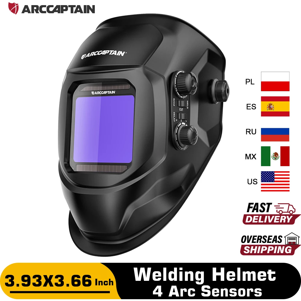 Auto Darkening Welding Helmet with Solar Power
