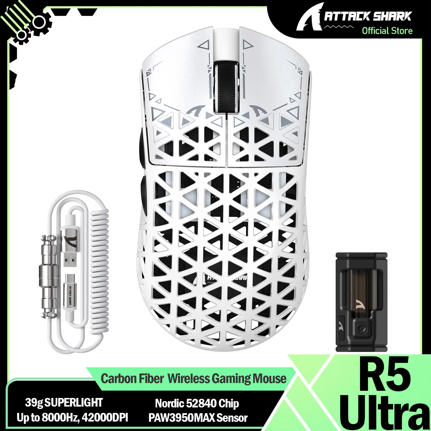 ماوس ألعاب لاسلكي ATTACK SHARK R5