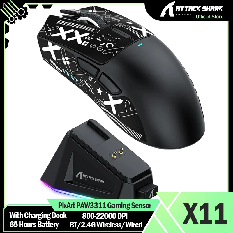 ماوس ألعاب لاسلكي ATTACK SHARK X11
