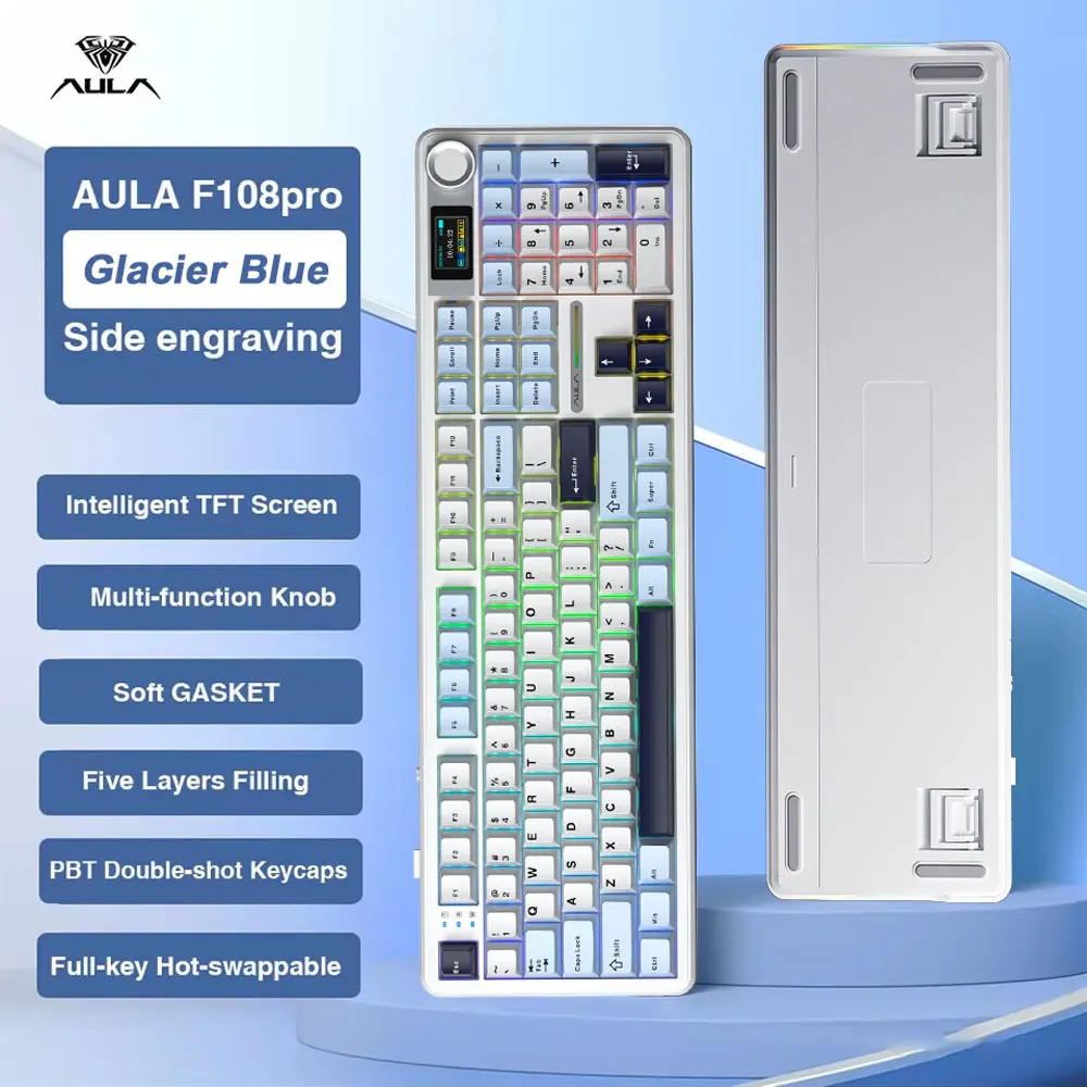 لوحة مفاتيح ميكانيكية AULA F108 Pro