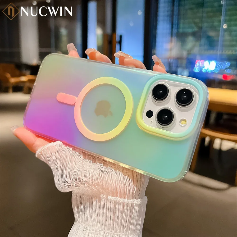 Aurora Gradient Matte Magnetic Case for iPhone