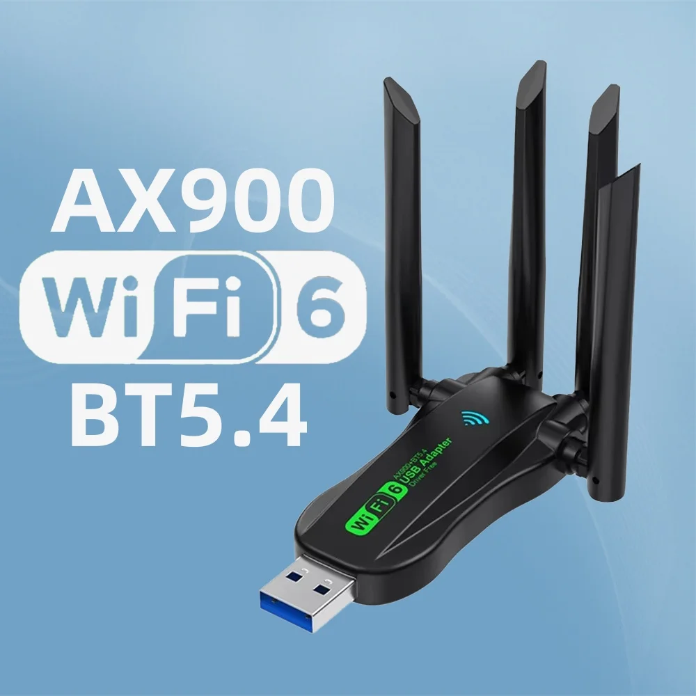 محول WiFi6 AX900 USB ثنائي النطاق