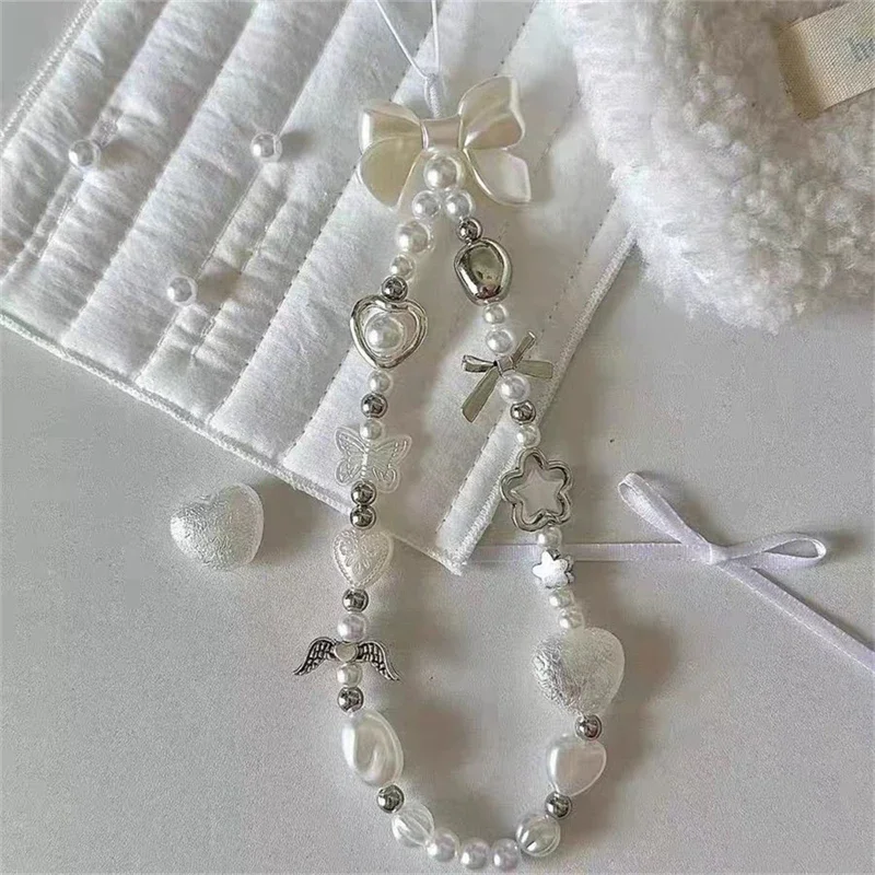 Baroque Bowknot Flower Phone Strap Charm