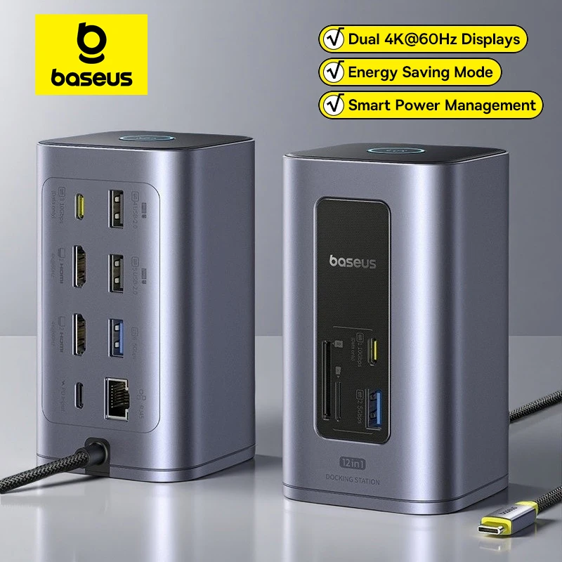 قاعدة توصيل متعددة USB C 12 في 1