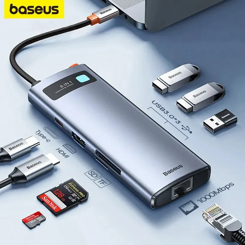 محور USB-C 4K من Baseus