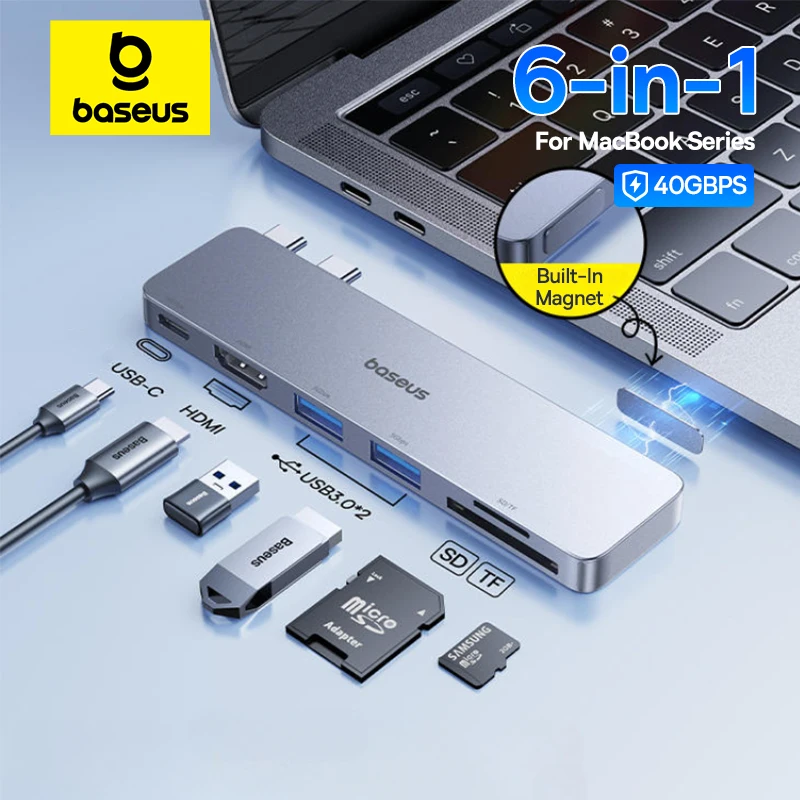 محور Baseus USB-C إلى HDMI بدقة 4K