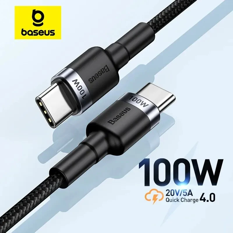 كابل Baseus USB C سريع 100 واط