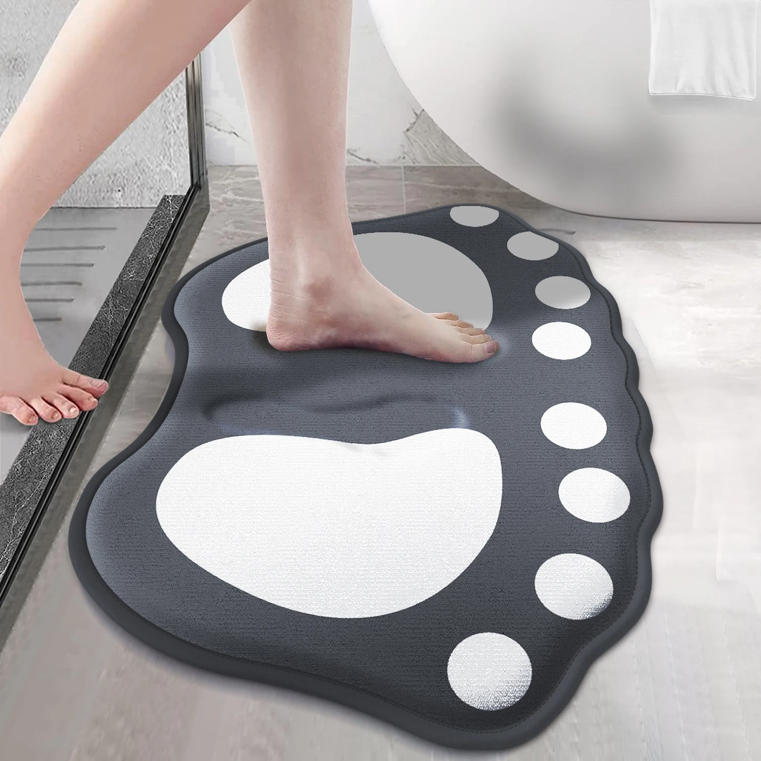 Anti-Slip Claw Pattern Bath Mat