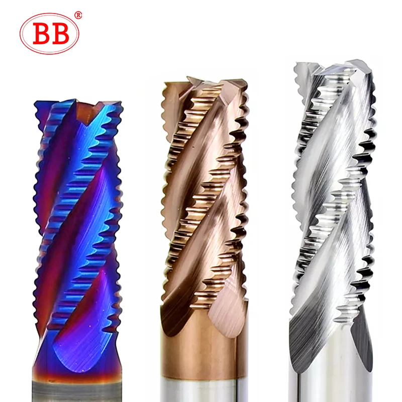 BB Solid Carbide Roughing End Mill 4 Teeth