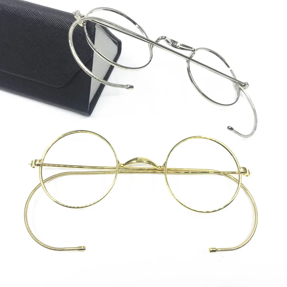 BETSION Vintage Round Wire Rim Eyeglasses