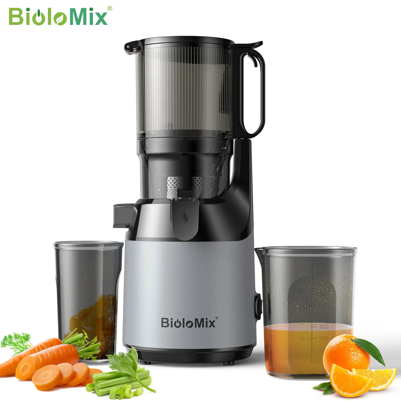 عصارة BioloMix بالضغط البارد للخضروات والفواكه