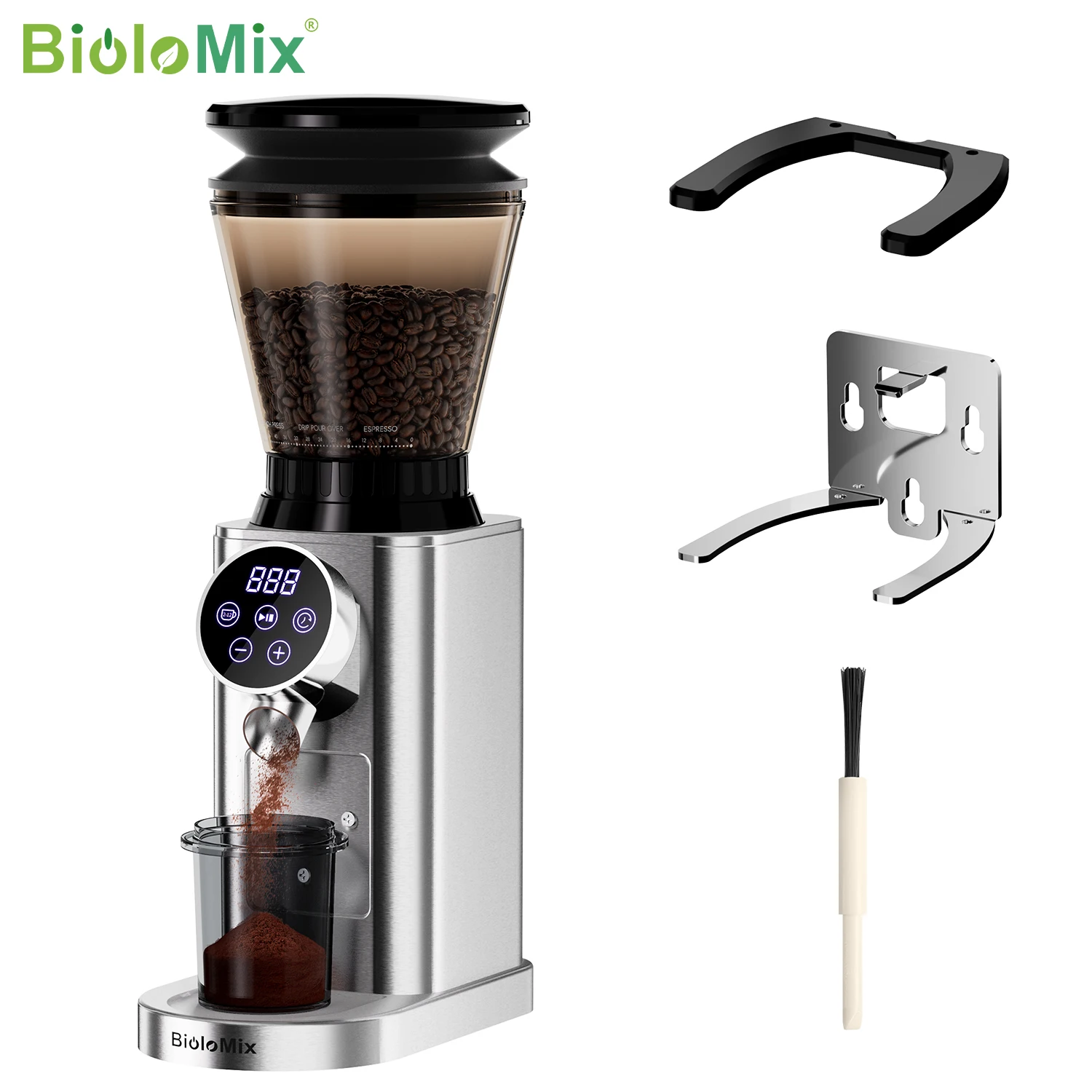 مطحنة القهوة الكهربائية BioloMix الفعالة