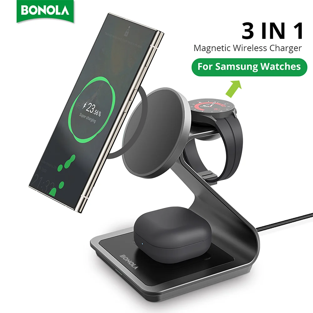 Bonola 3 in 1 Wireless Charger Station