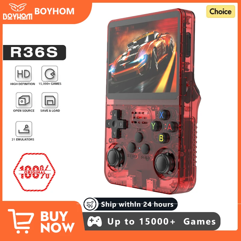 وحدة تحكم الألعاب BOYHOM R36S المحمولة