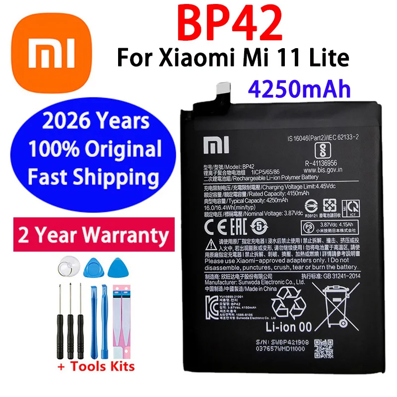 بطارية BP42 أصلية لهاتف Xiaomi Mi 11 Lite