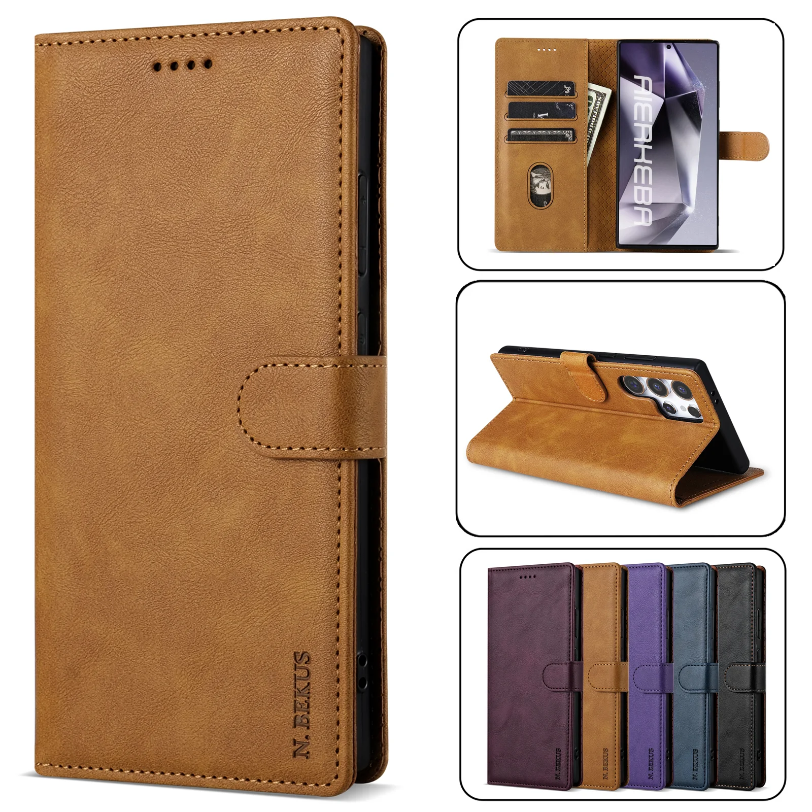 Leather Phone Case for Samsung Galaxy Series