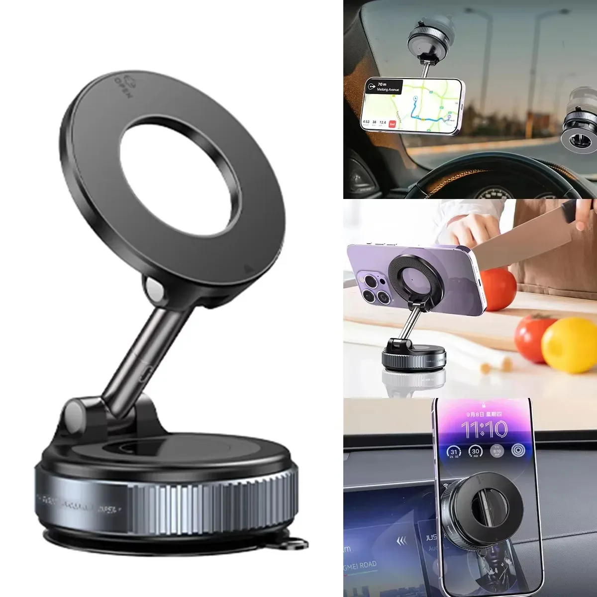 Foldable Magnetic Car Mount for Smartphones