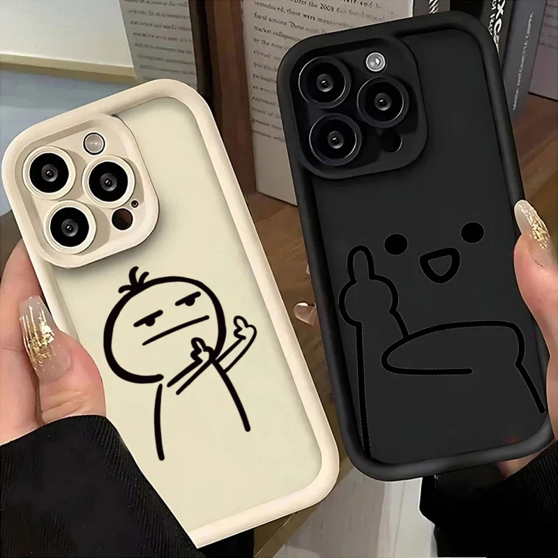 Cartoon Stickman Phone Case for Xiaomi