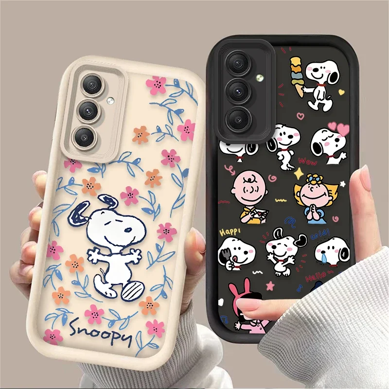Cute Snoopy Flower Case for Samsung Galaxy