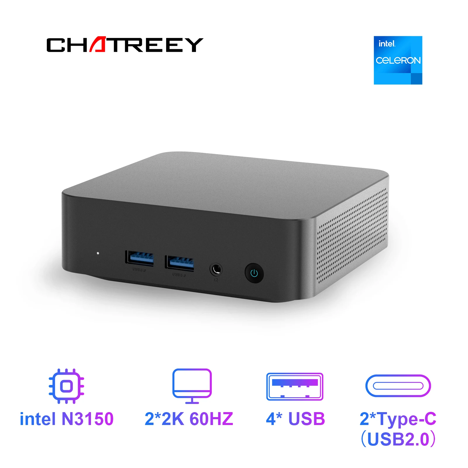 كمبيوتر مصغر Chatreey T9 N3150 القوي