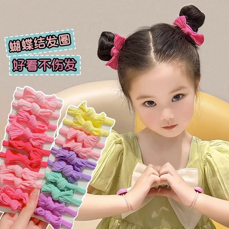 High Elasticity Bow Hair Loops for Kids