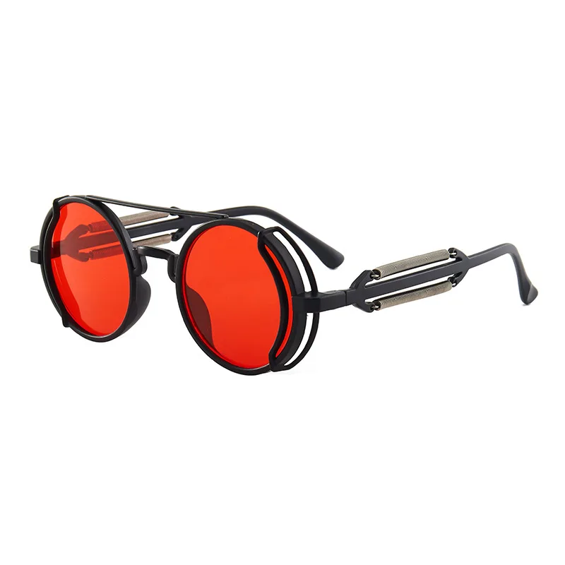 Classic Gothic Steampunk Round Sunglasses