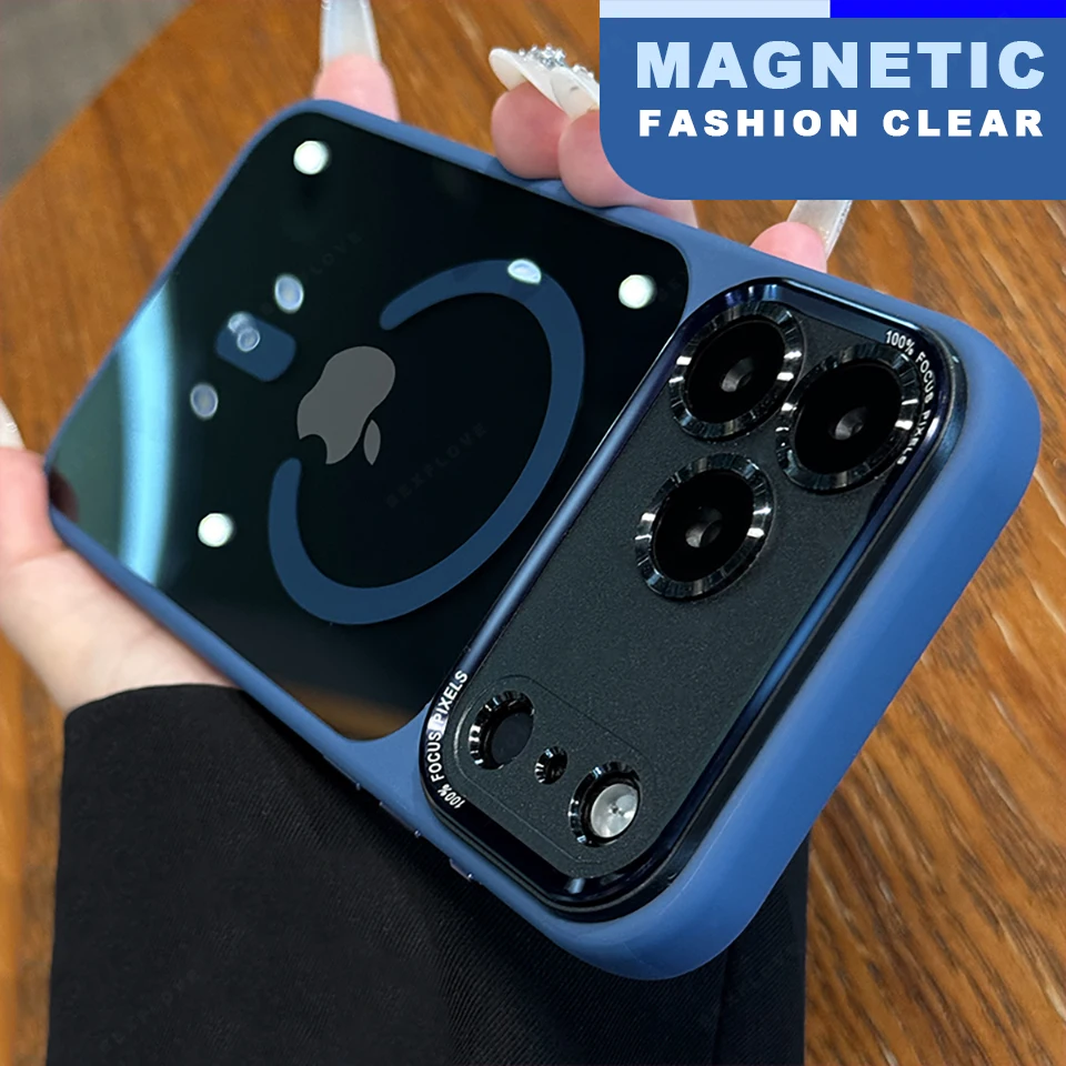 Luxury Clear Magnetic Phone Case for iPhone