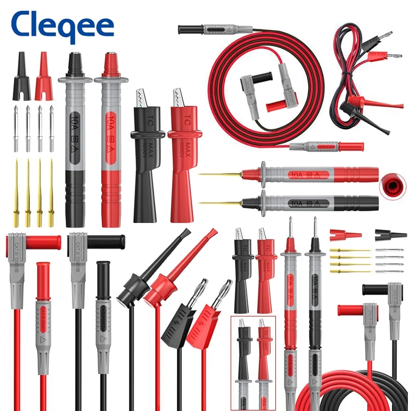 مجموعة موصلات اختبار متعددة Cleqee