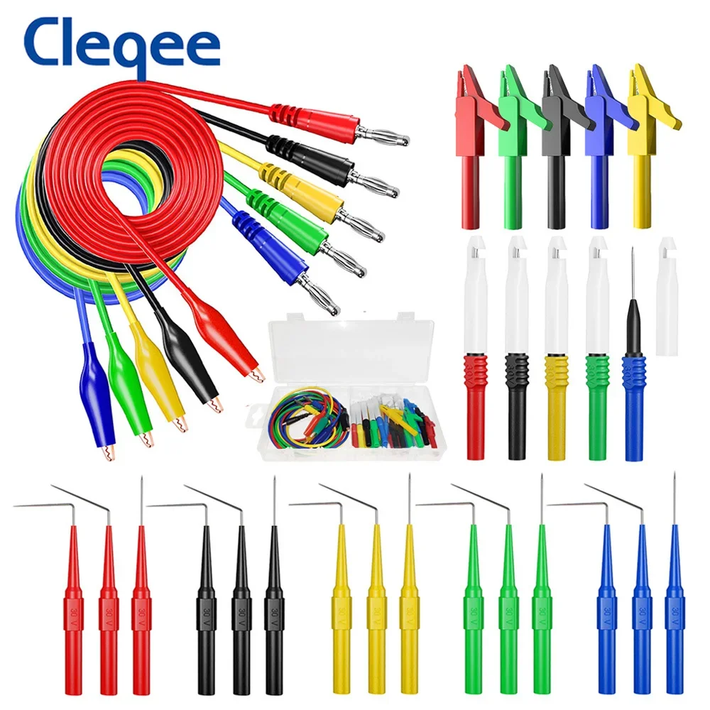 Cleqee Back Probe Multimeter Test Leads Kit