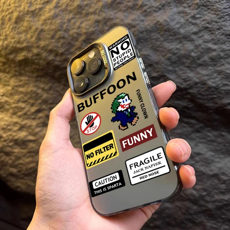 Clown Pattern Shockproof Phone Case