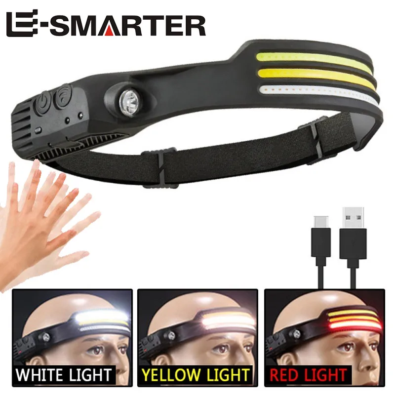 مصباح LED استشعار مع بطارية قابلة للشحن