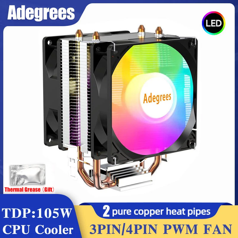 Quiet CPU Air Cooler for Intel and AMD