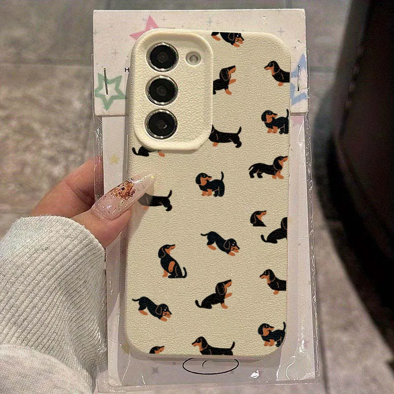 Creative Minimalist Dachshund Phone Case