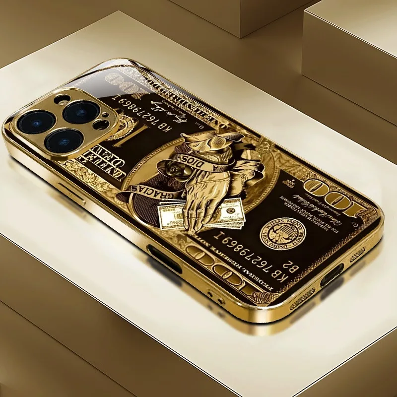 Creative Wealth Gold Metallic Phone Case