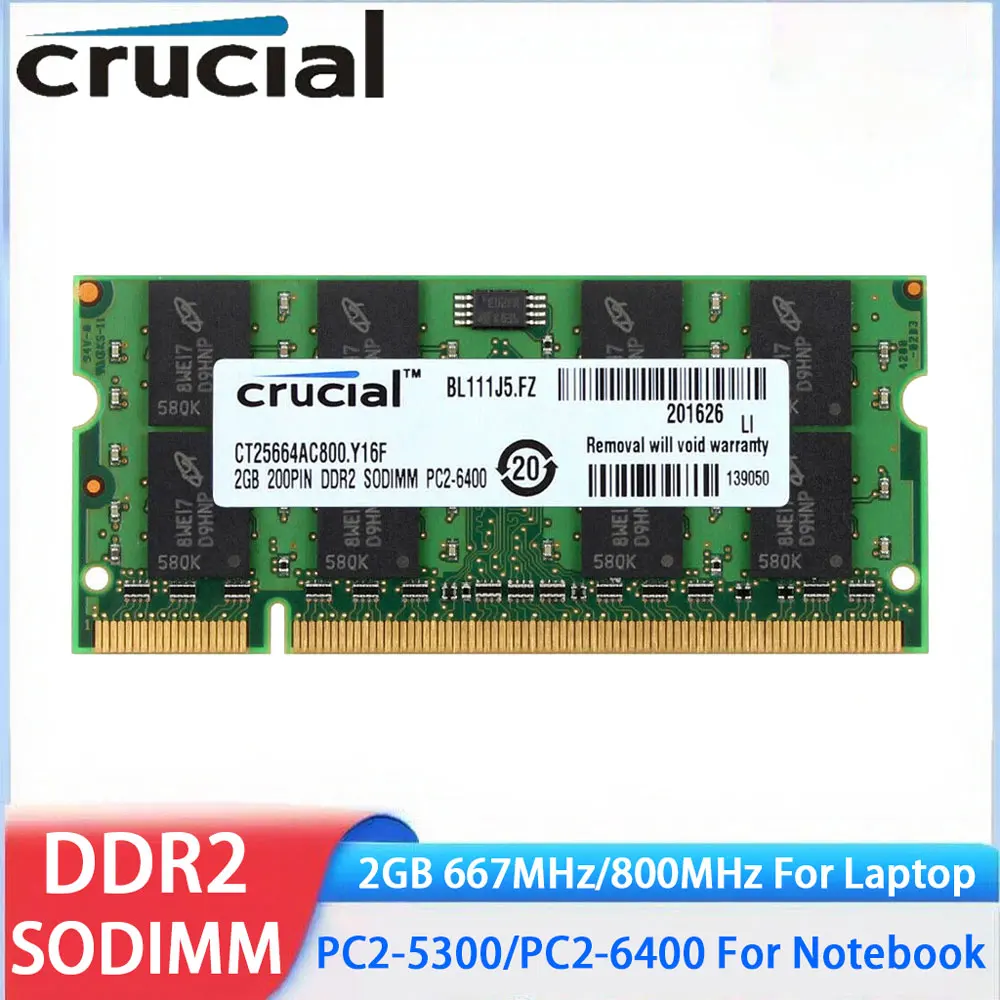 ذاكرة الوصول العشوائي Crucial DDR2 4GB