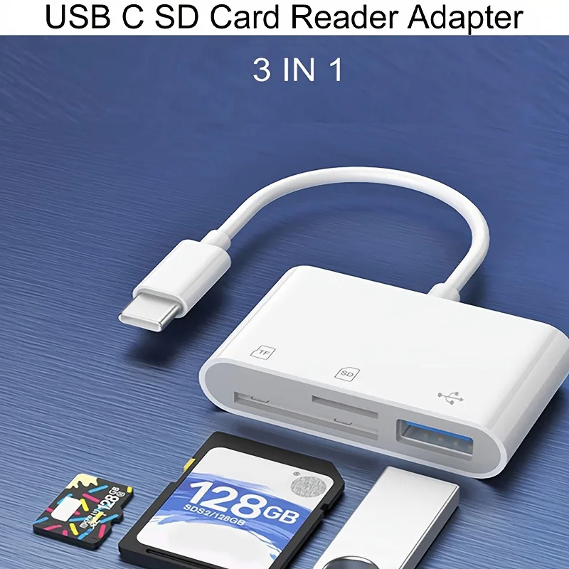 قارئ بطاقات ذاكرة USB-C متعدد الاستخدامات