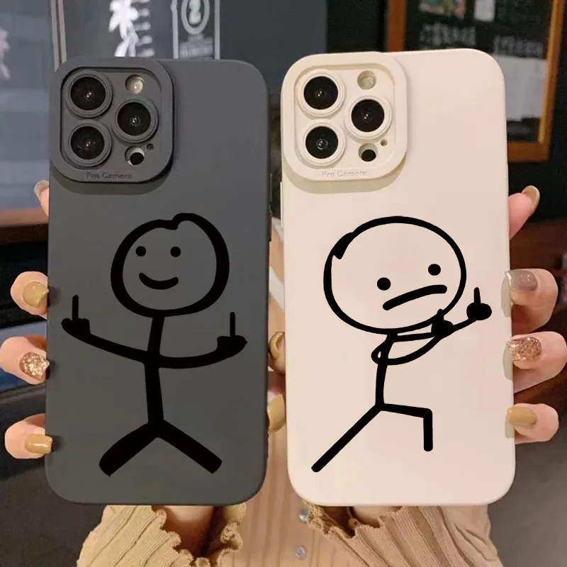 Cute Cartoon Silicone Phone Case for iPhone