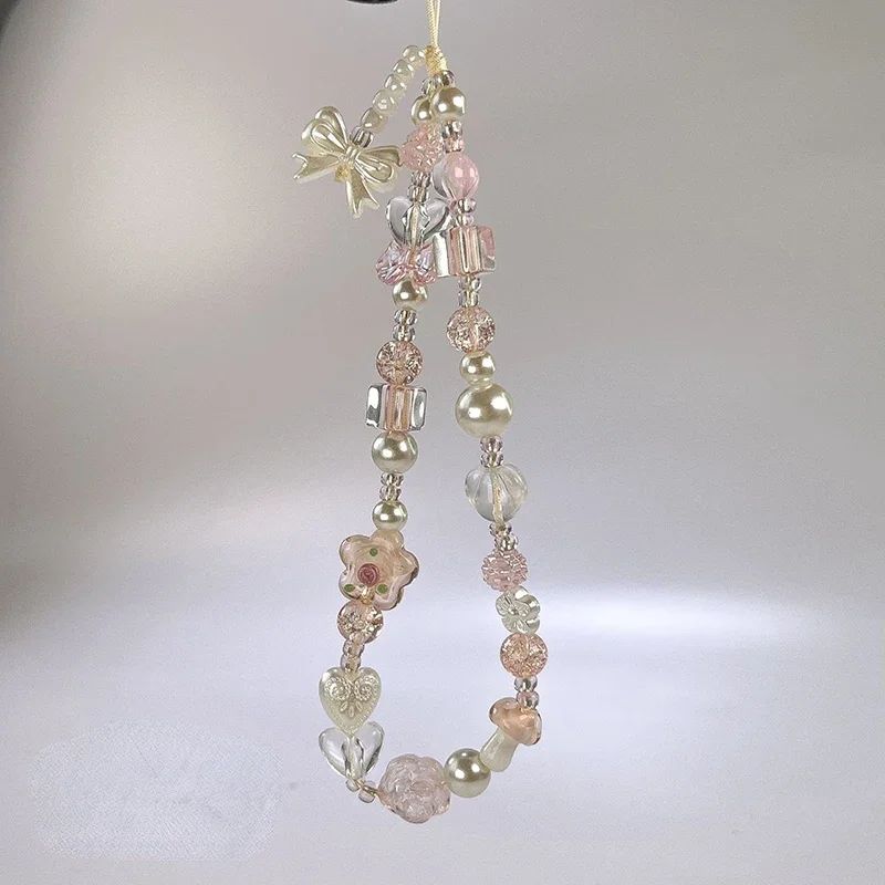 Cute Bowknot Flower Phone Strap Charm