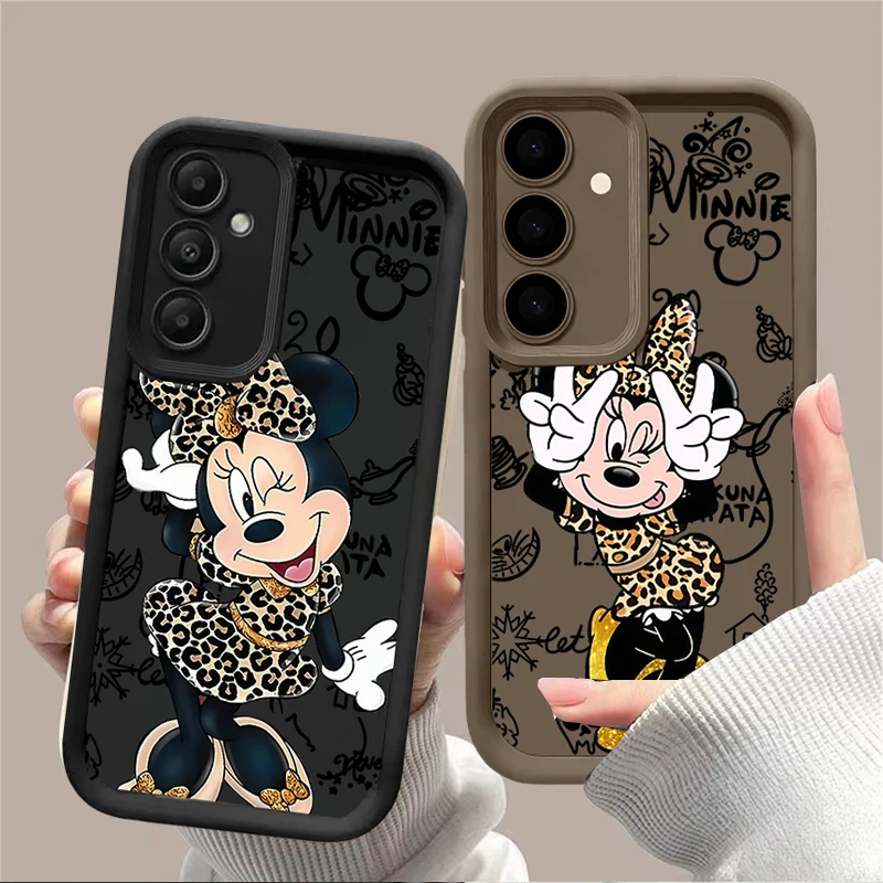 Cute Leopard Print Minnie Case for Samsung