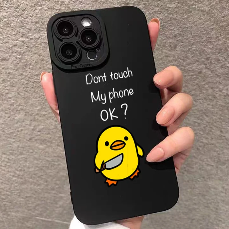 Cute Cartoon Duck Phone Case for iPhone