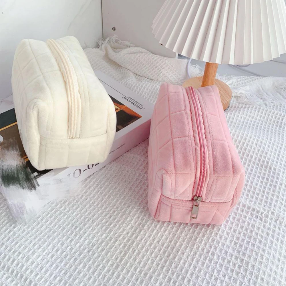Cute Portable Plush Makeup Bag for Travel