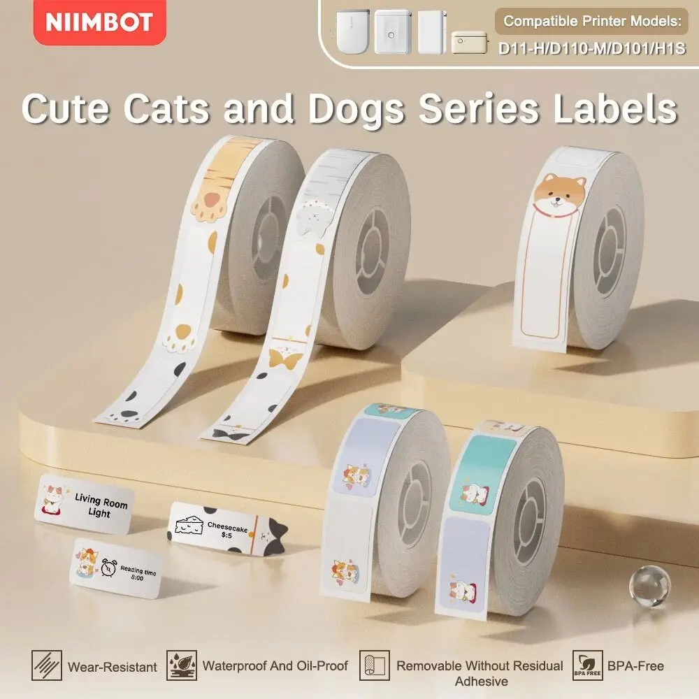 طابعة ملصقات Niimbot D11 المتعددة الألوان