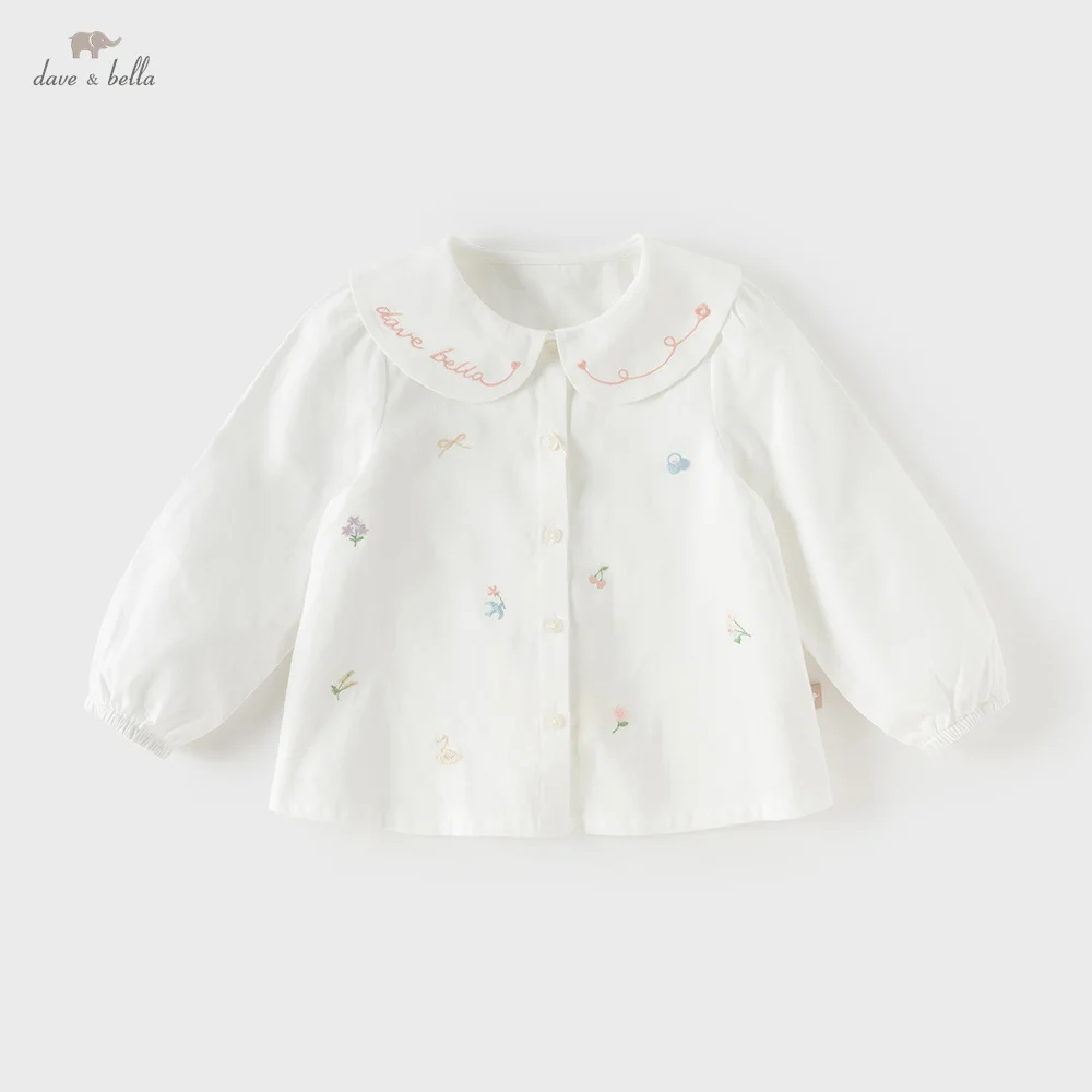 Elegant Girls Long Sleeve Cotton Shirt