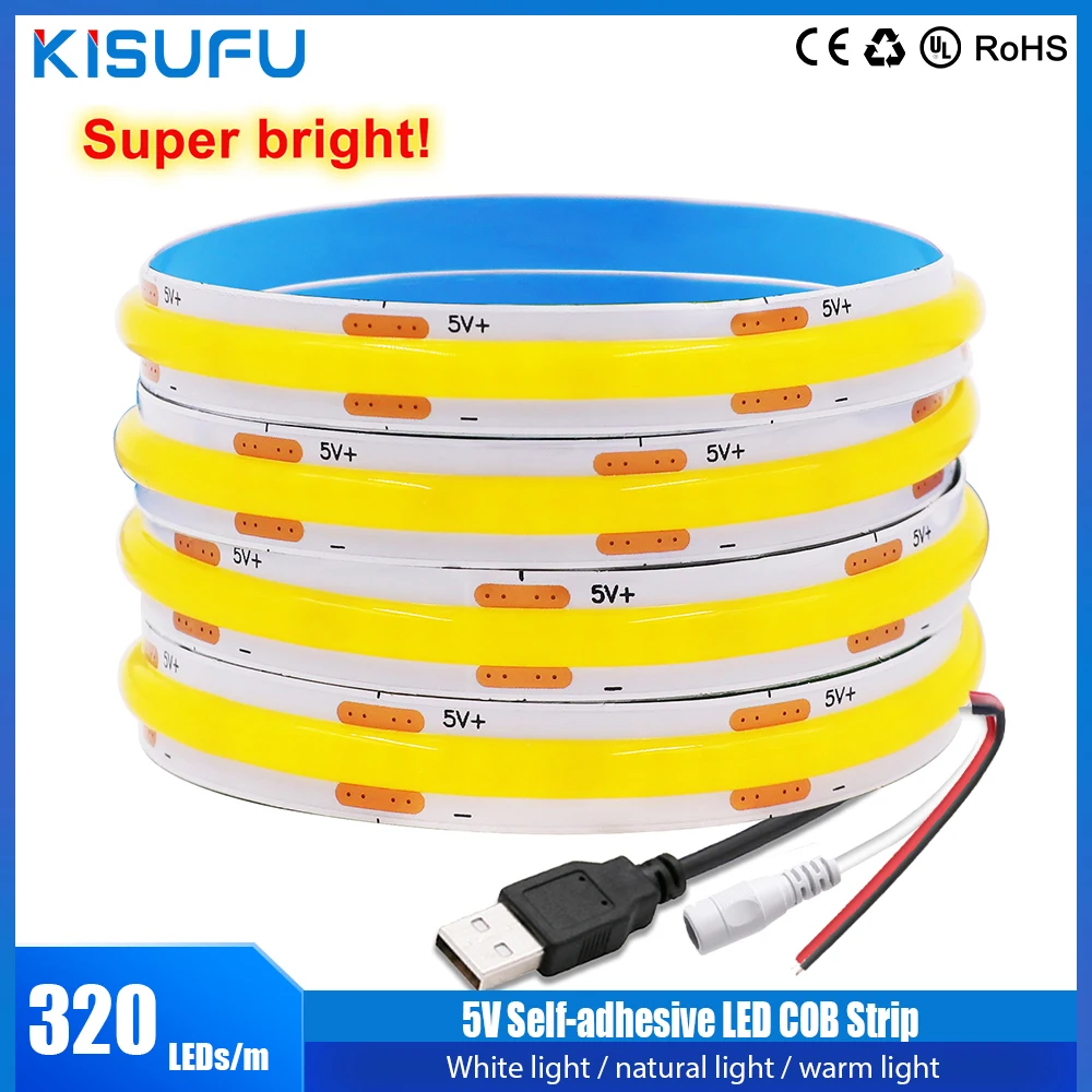 شريط LED COB مرن للإضاءة الخلفية
