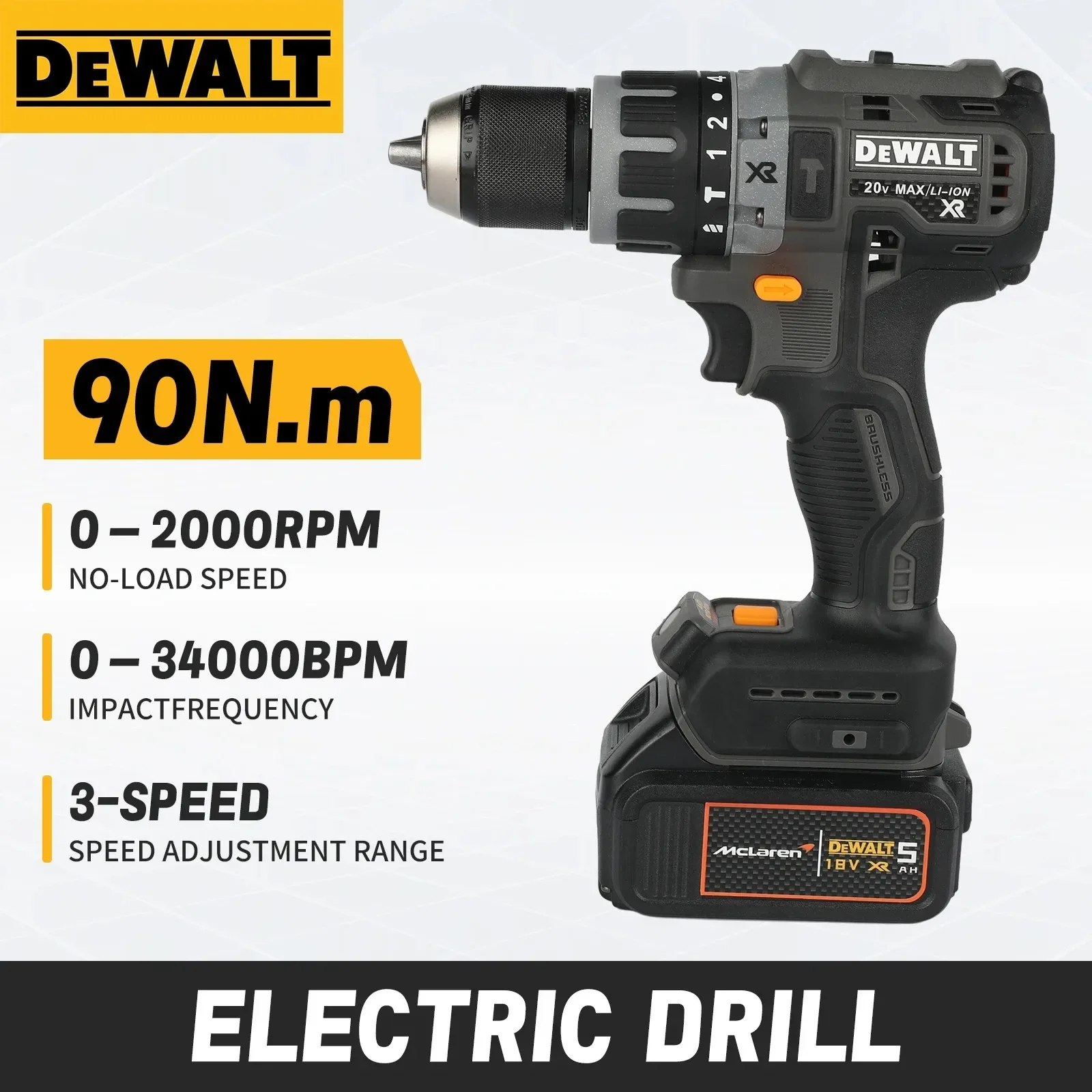 مثقاب ديوالت DCD791 اللاسلكي القوي