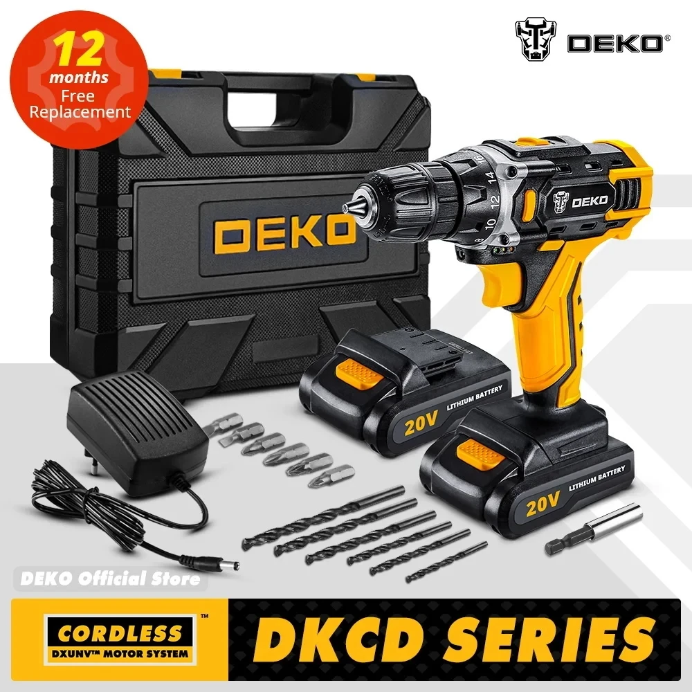 مثقاب كهربائي لاسلكي DEKO 20 فولت