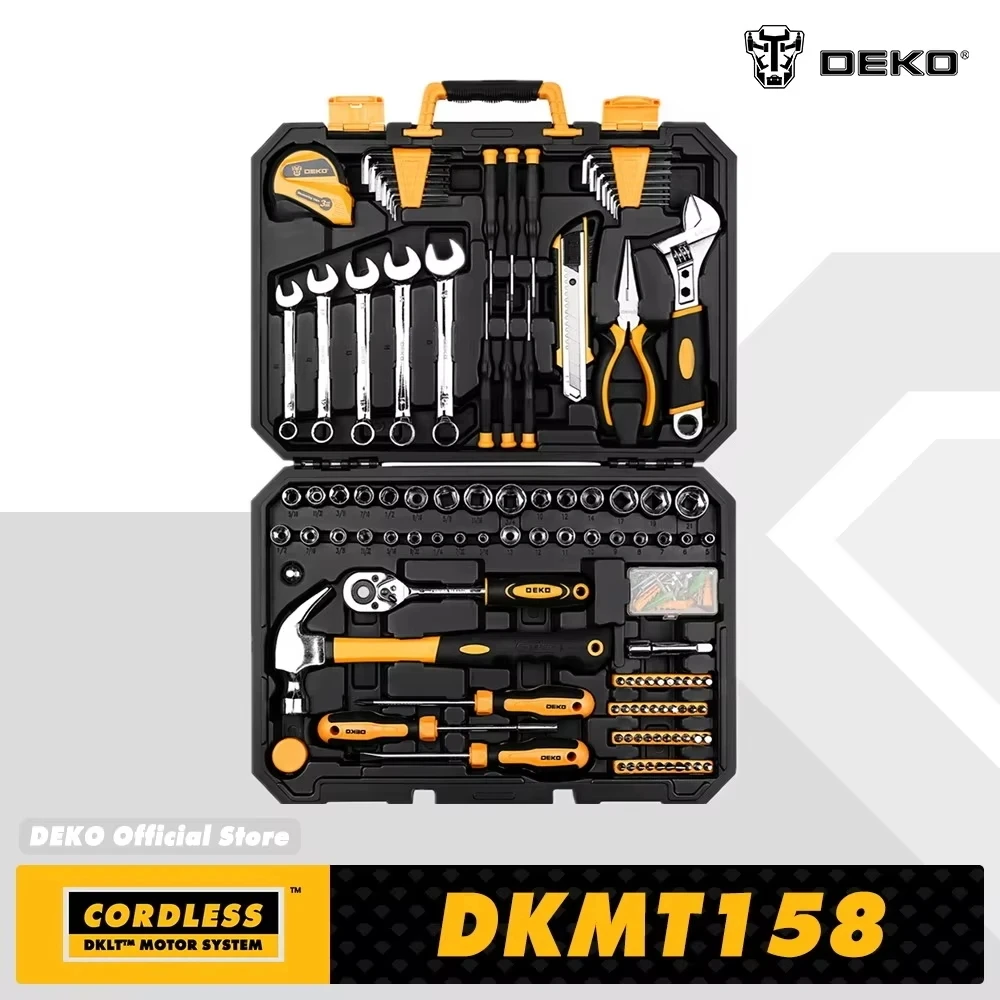 DEKO 158 Pcs Car Repair Tool Set